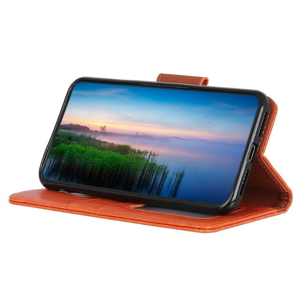 Folio-hoesje voor Samsung Galaxy Note 20 Ultra Gesplitst Nappaleer