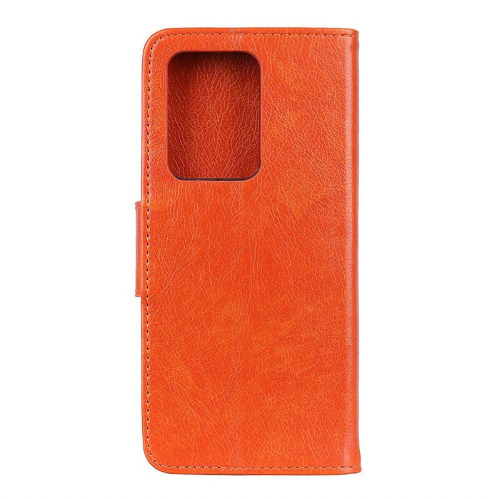 Folio-hoesje voor Samsung Galaxy Note 20 Ultra Gesplitst Nappaleer