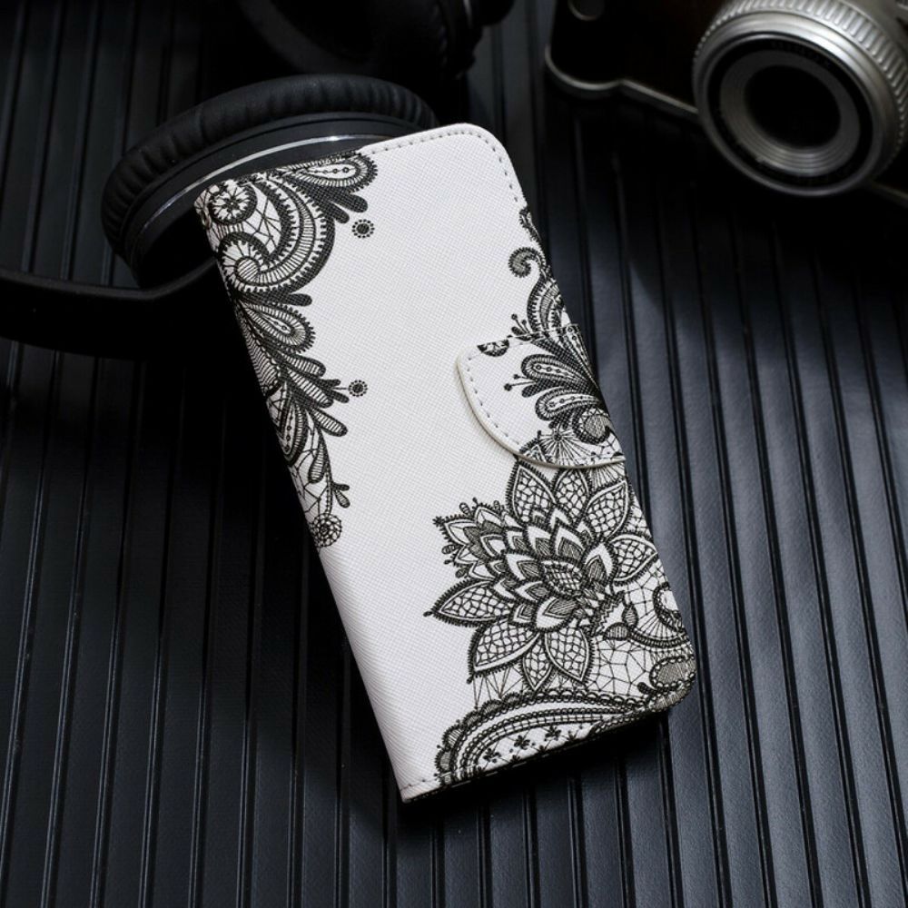 Folio-hoesje voor Samsung Galaxy Note 20 Ultra Met Ketting Kant Met Afneembare Riem