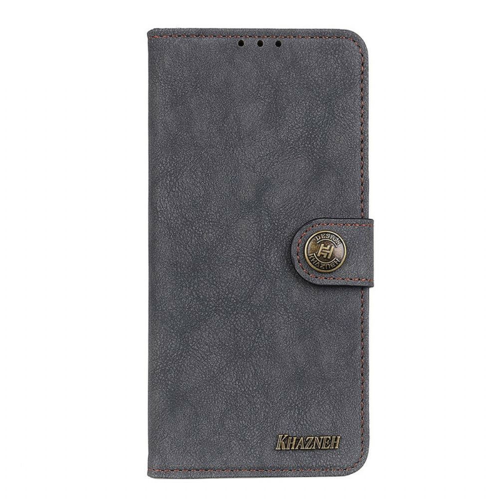 Folio-hoesje voor Samsung Galaxy Note 20 Ultra Retro Split Kunstleer Khazneh