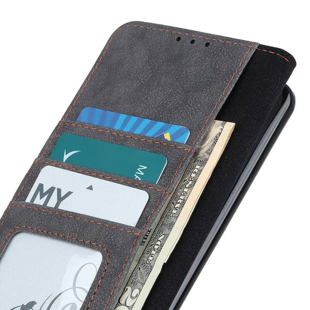 Folio-hoesje voor Samsung Galaxy Note 20 Ultra Retro Split Kunstleer Khazneh