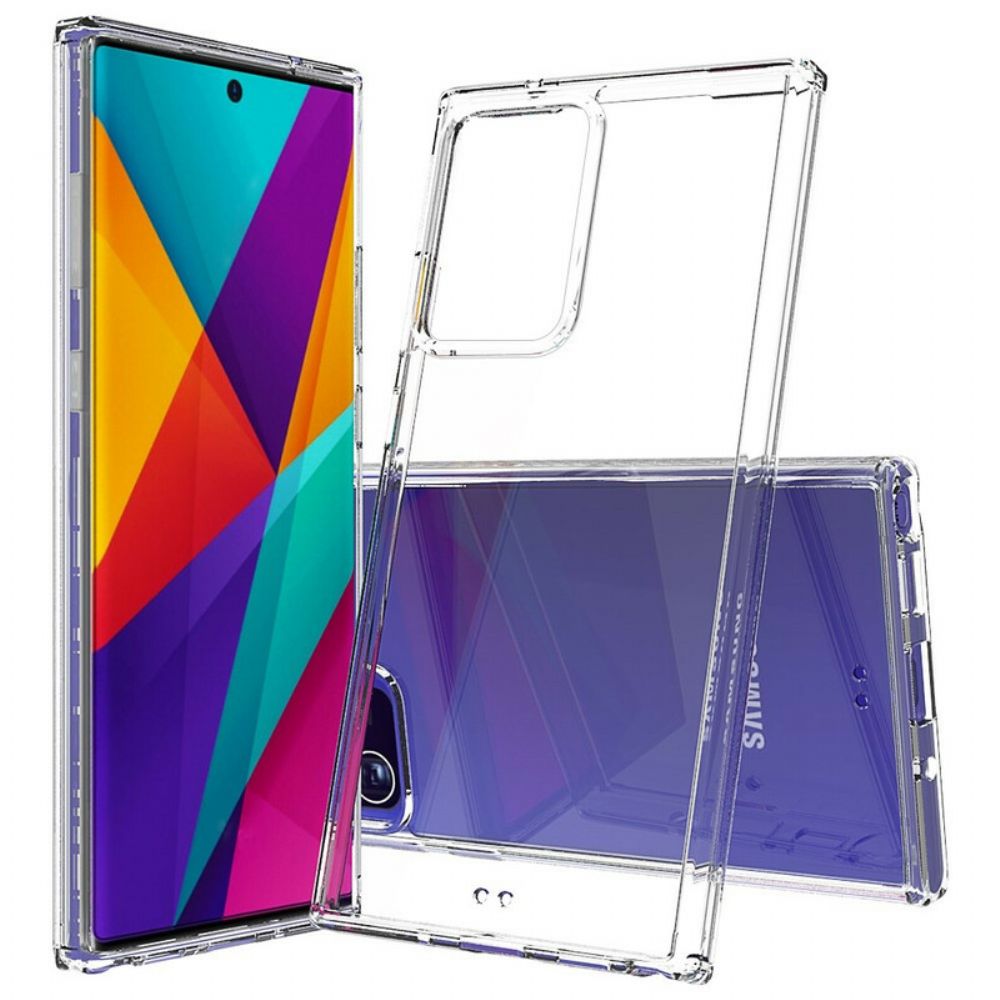 Hoesje voor Samsung Galaxy Note 20 Ultra Acryl Gekleurde Randen