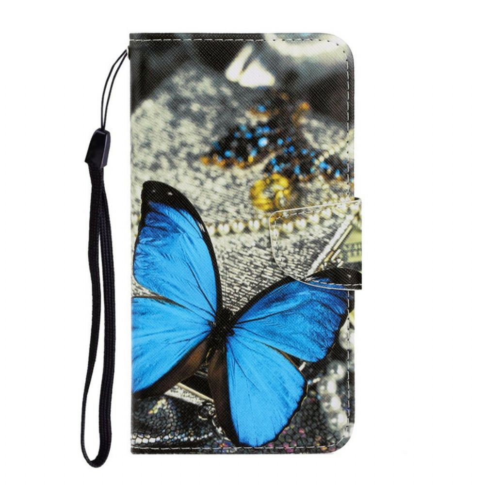 Leren Hoesje voor Samsung Galaxy Note 20 Ultra Met Ketting Vlinderriem Variaties