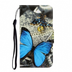 Leren Hoesje voor Samsung Galaxy Note 20 Ultra Met Ketting Vlinderriem Variaties