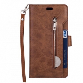 Folio-hoesje voor Huawei Mate 20 Lite Portemonnee Met Lanyard