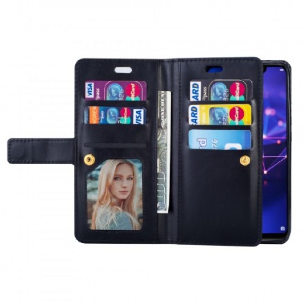 Folio-hoesje voor Huawei Mate 20 Lite Portemonnee Met Lanyard