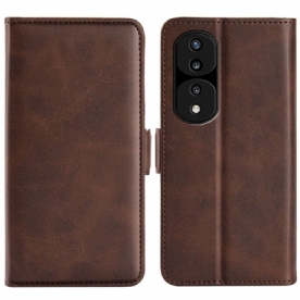 Flip Case voor Honor 70 Folio-hoesje Klassieke Dubbele Klep