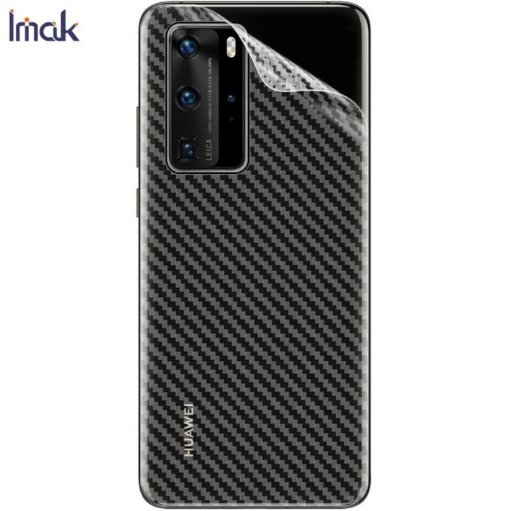 Achterfilm Voor Huawei P40 Carbon Style Imak