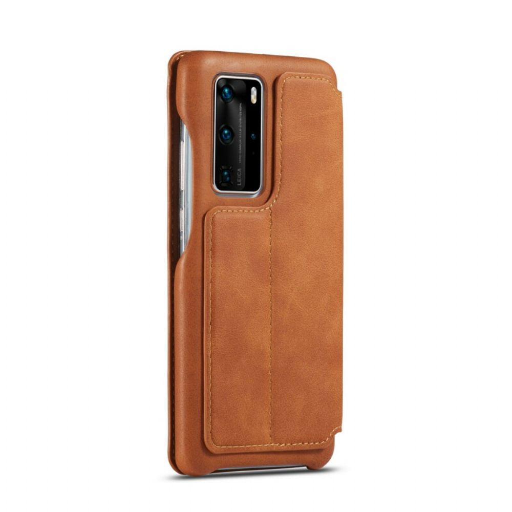 Bescherming Hoesje voor Huawei P40 Folio-hoesje Lc.imeeke Leereffect