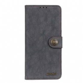 Flip Case voor Huawei P40 Retro Split Kunstleer Khazneh