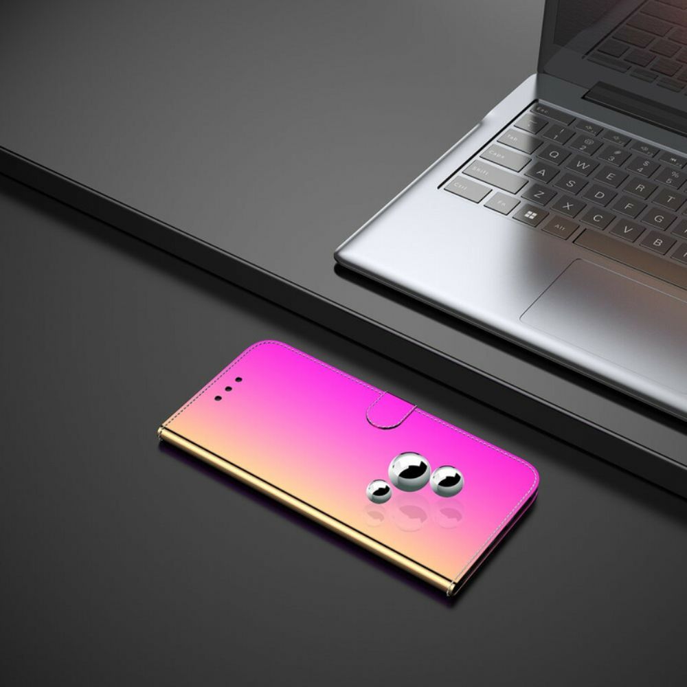 Folio-hoesje voor Huawei P40 Spiegelkap Van Kunstleer