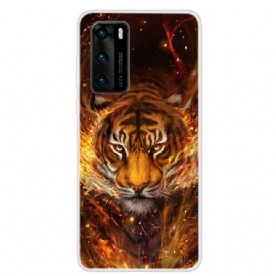 Hoesje voor Huawei P40 Brandtijger