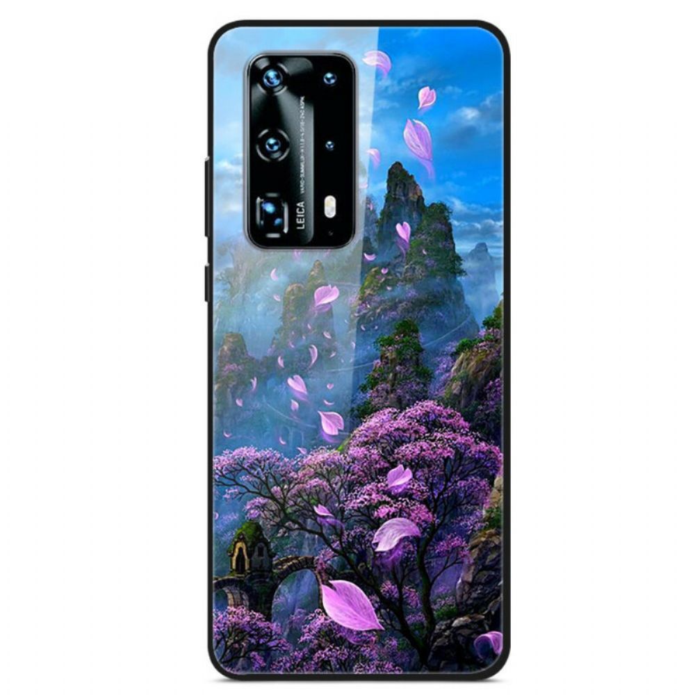 Hoesje voor Huawei P40 Fantasielandschap Van Gehard Glas