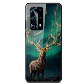 Hoesje voor Huawei P40 Gehard Glas Hertenkoning