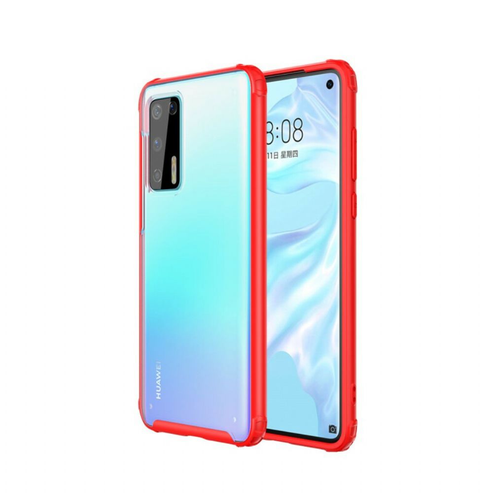 Hoesje voor Huawei P40 Hybride Ontwerp Siliconen Randen