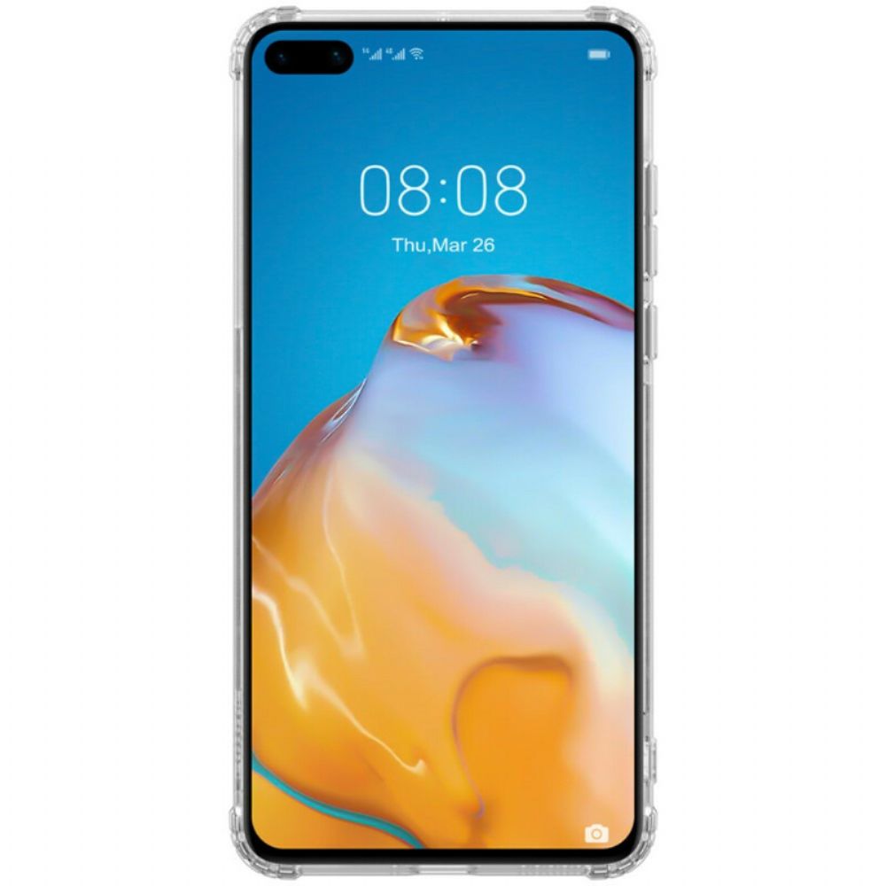 Hoesje voor Huawei P40 Versterkte Transparante Nillkin