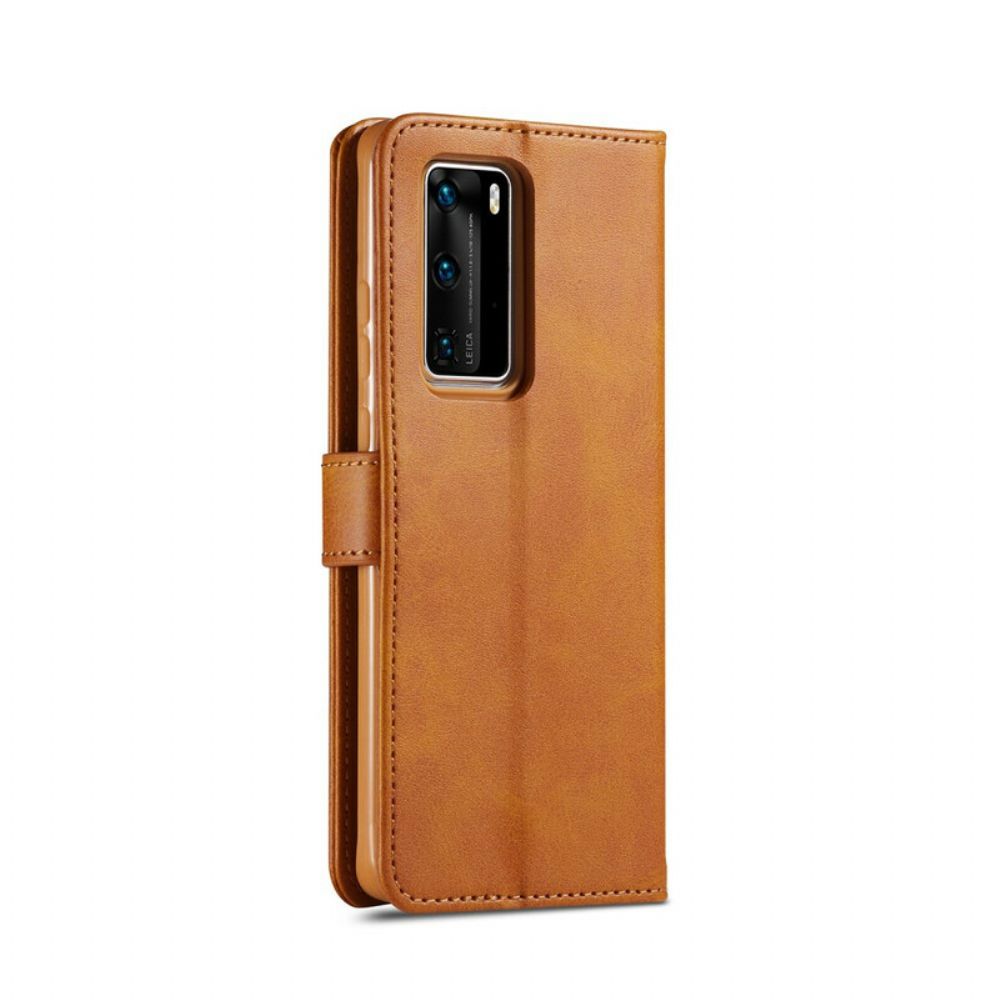 Leren Hoesje voor Huawei P40 Lc.imeeke Leereffect