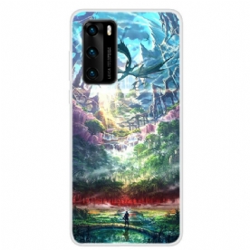 Telefoonhoesje voor Huawei P40 Natuurparadijs