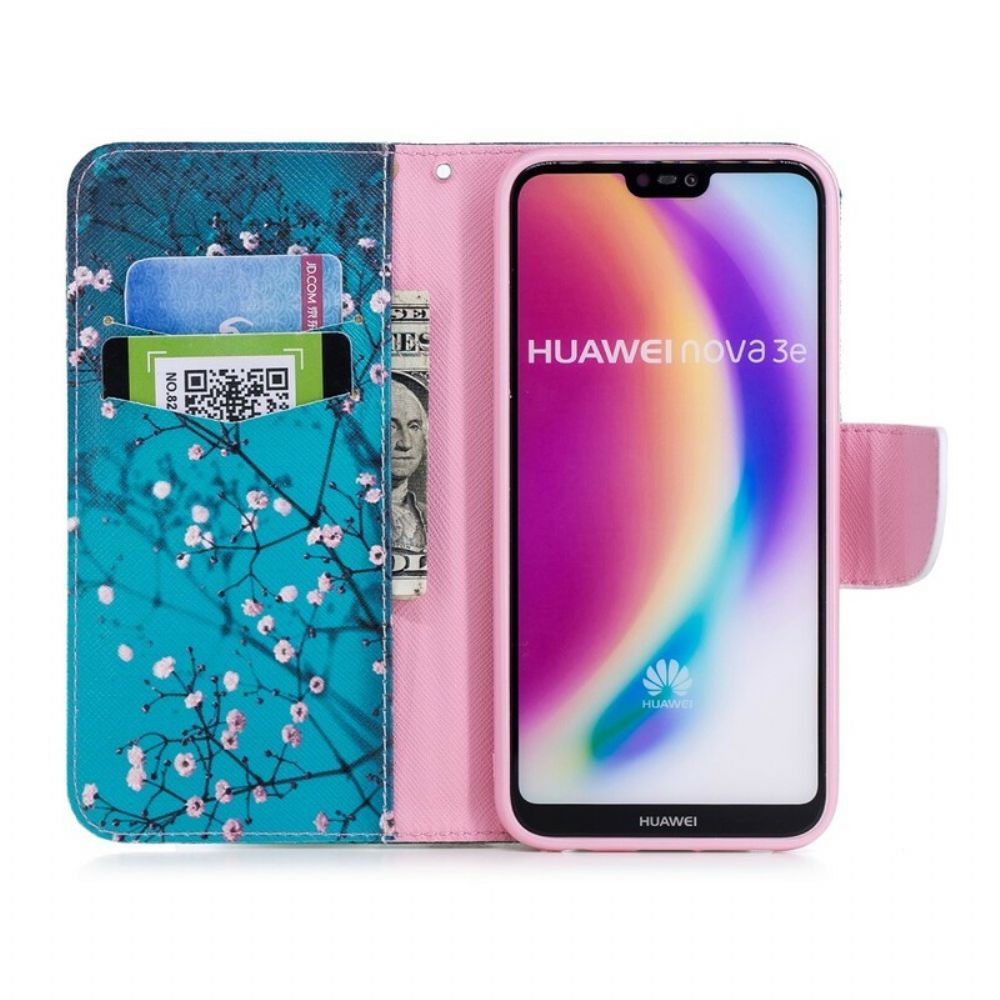 Folio-hoesje voor Huawei P20 Lite Bloeiende Boom