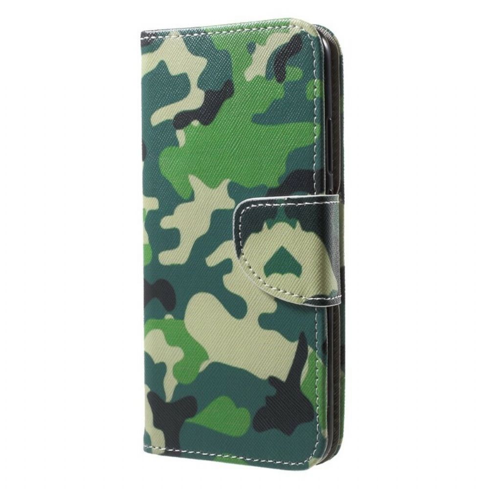 Folio-hoesje voor Huawei P20 Lite Militaire Camouflage