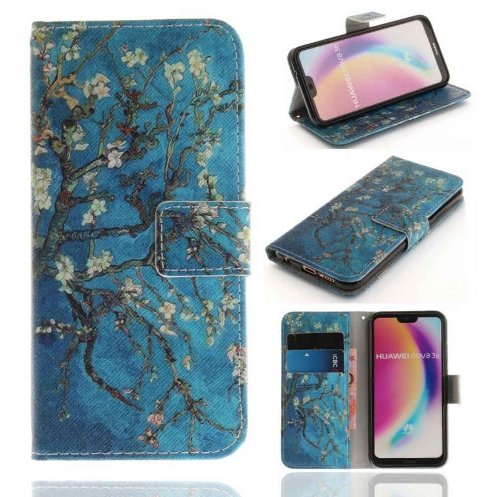 Folio-hoesje voor Huawei P20 Lite Premium Bloesemboom