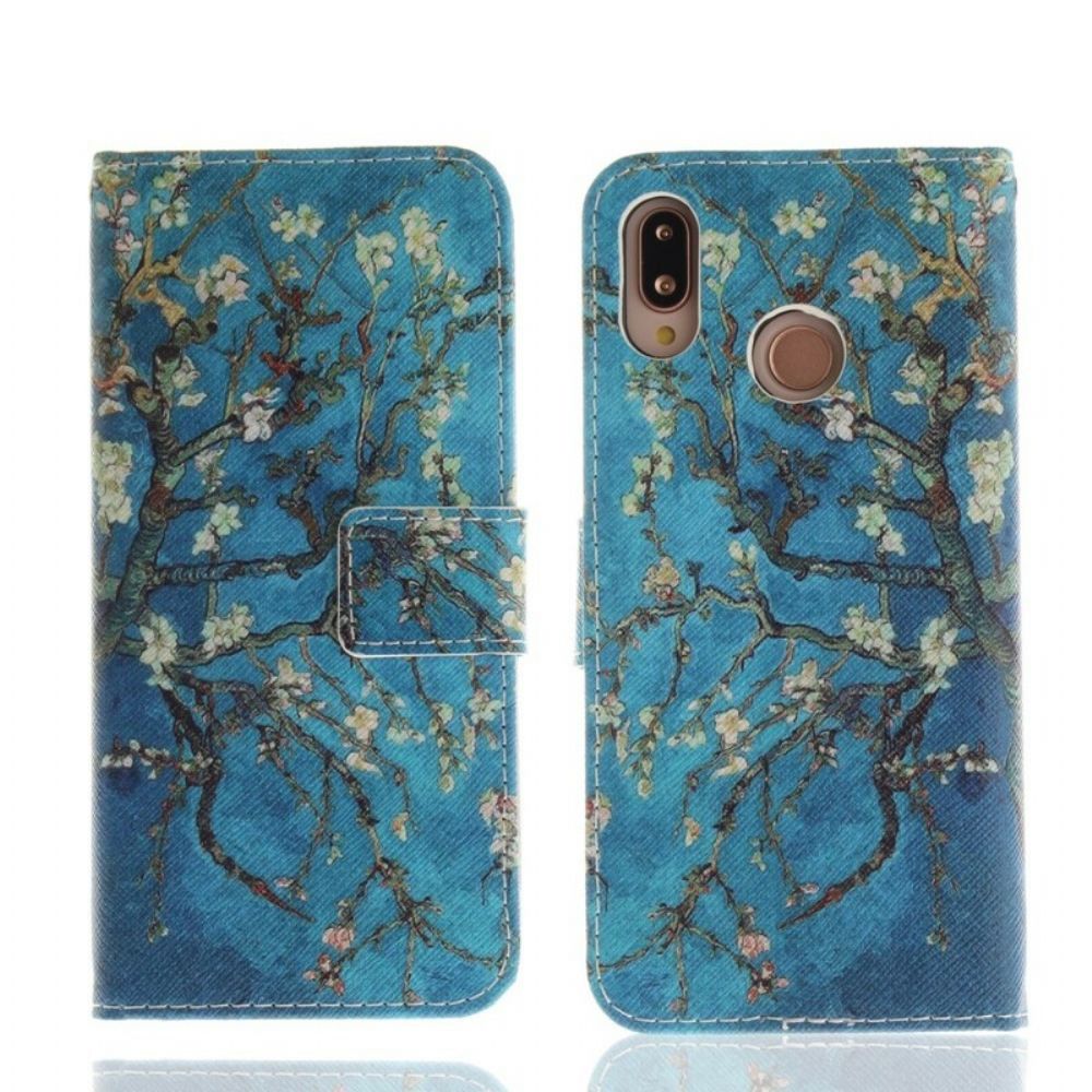 Folio-hoesje voor Huawei P20 Lite Premium Bloesemboom