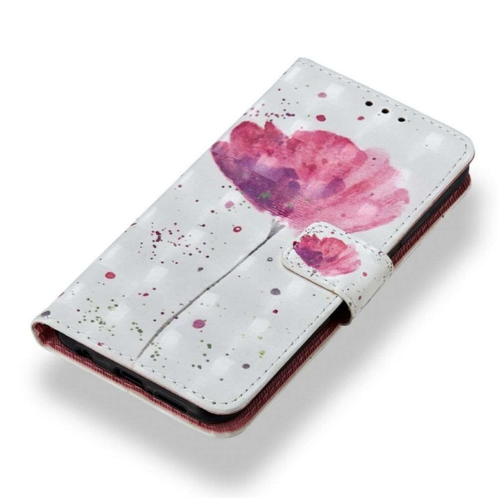 Hoesje Folio-hoesje voor Huawei P20 Lite 3d Waterverf Halster