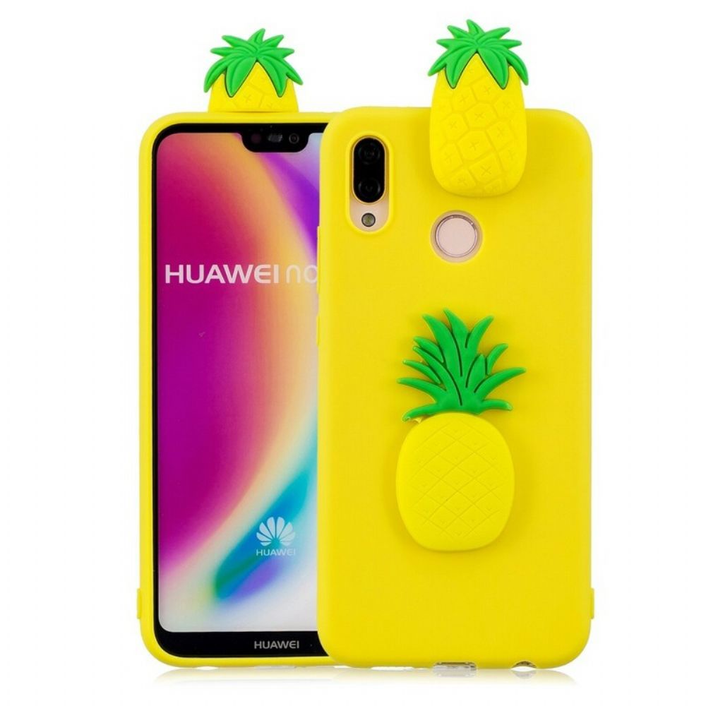 Hoesje voor Huawei P20 Lite 3d Ananas