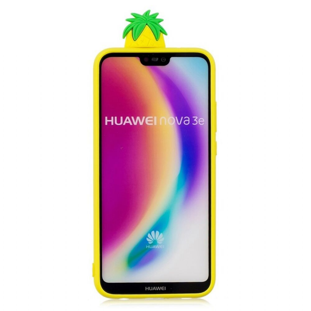 Hoesje voor Huawei P20 Lite 3d Ananas