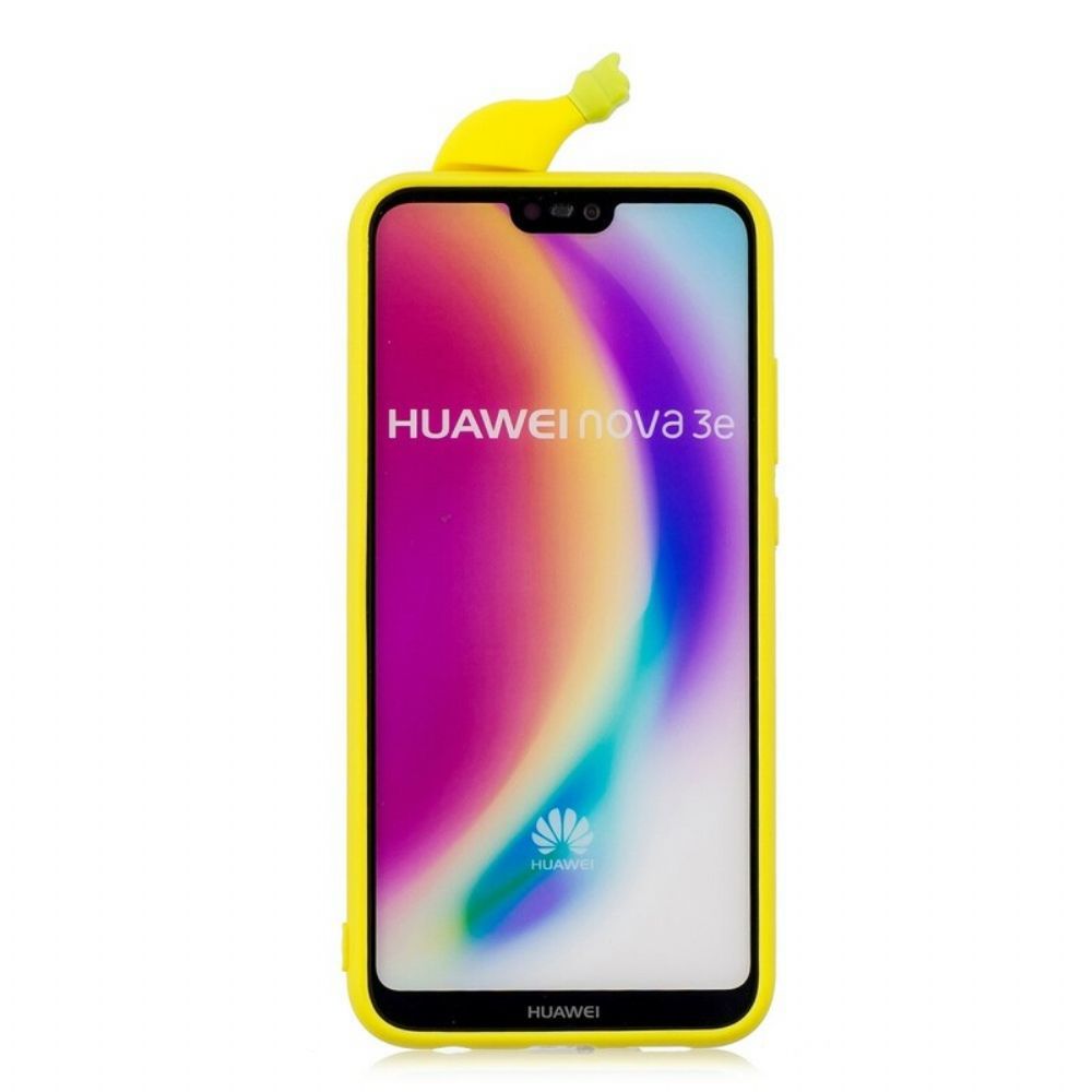 Hoesje voor Huawei P20 Lite 3d Banaan