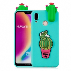 Hoesje voor Huawei P20 Lite 3d Cactus Waanzin