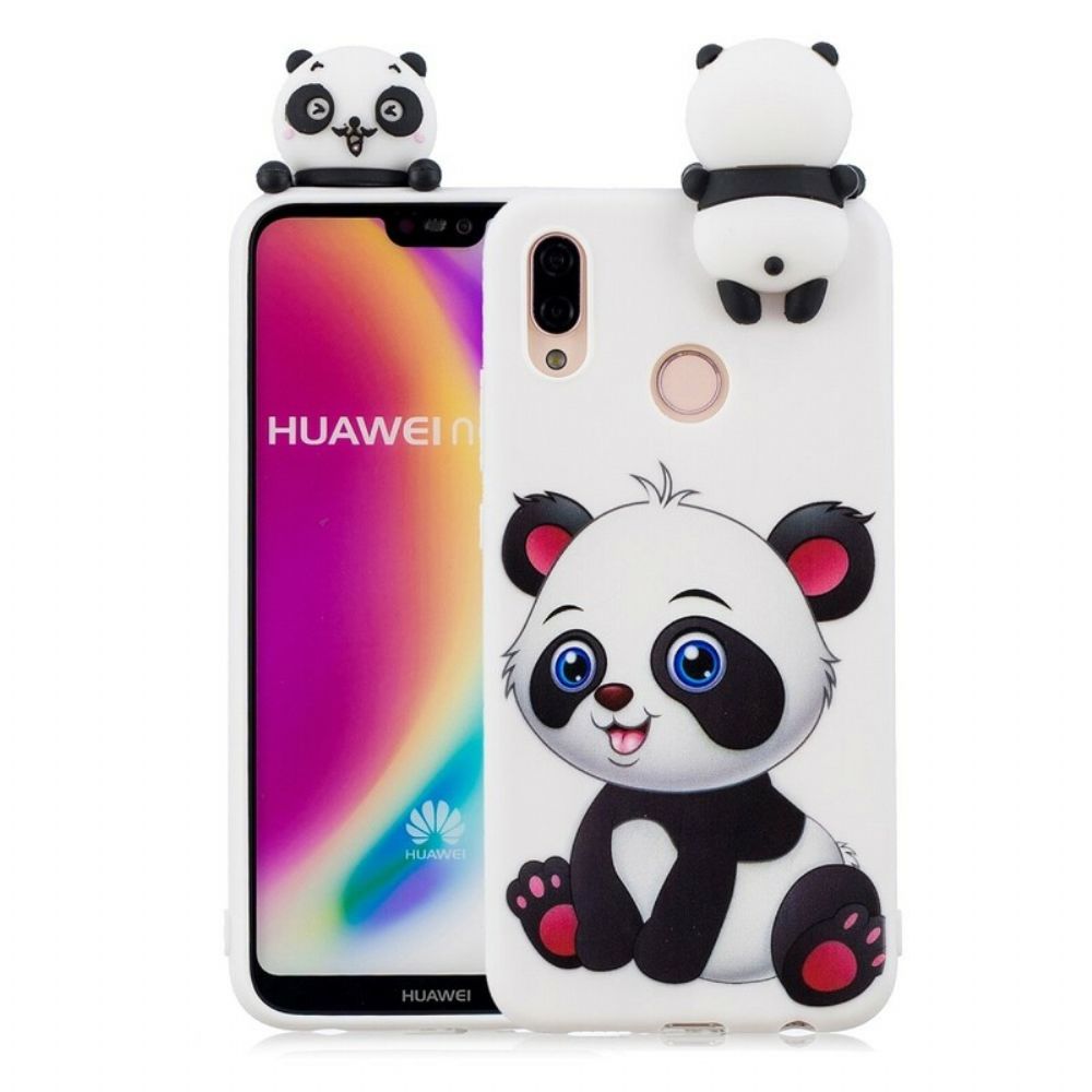 Hoesje voor Huawei P20 Lite 3d Leuke Panda