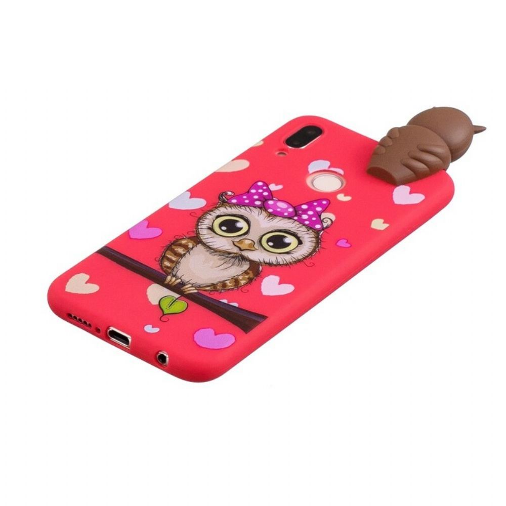 Hoesje voor Huawei P20 Lite 3d Miss Uil