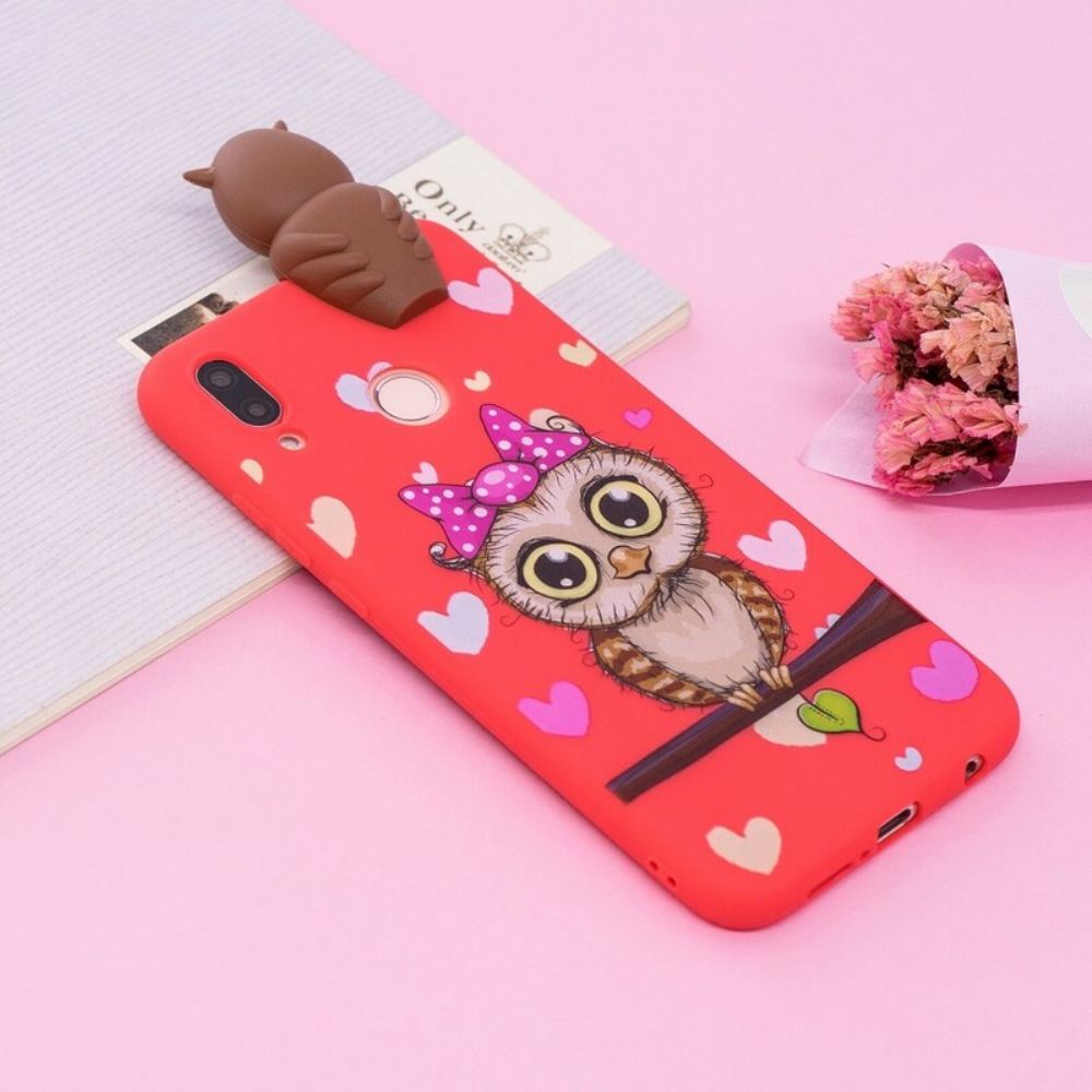 Hoesje voor Huawei P20 Lite 3d Miss Uil