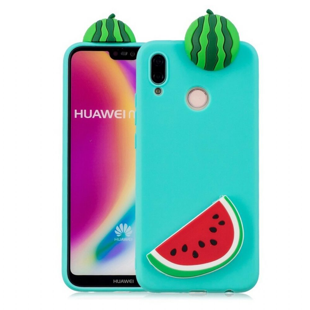 Hoesje voor Huawei P20 Lite 3d Watermeloen