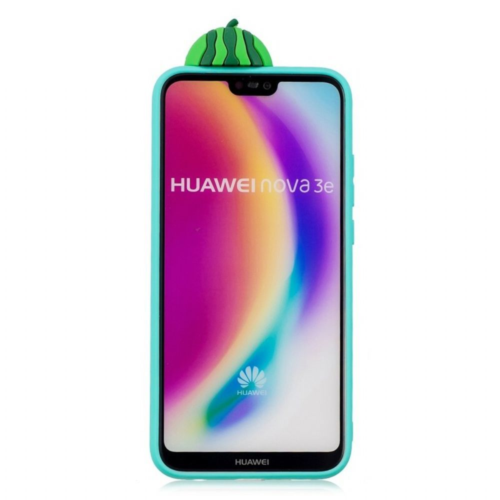 Hoesje voor Huawei P20 Lite 3d Watermeloen