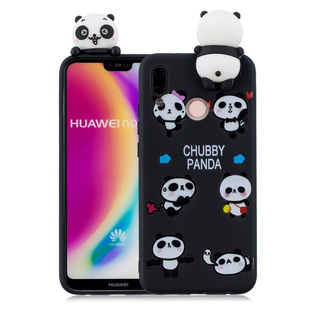 Hoesje voor Huawei P20 Lite Chuba Panda 3d