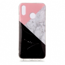 Hoesje voor Huawei P20 Lite Geometrisch Marmereffect