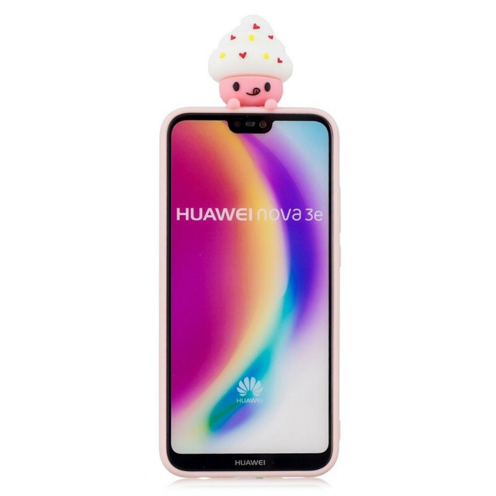 Telefoonhoesje voor Huawei P20 Lite 3d-cupcake