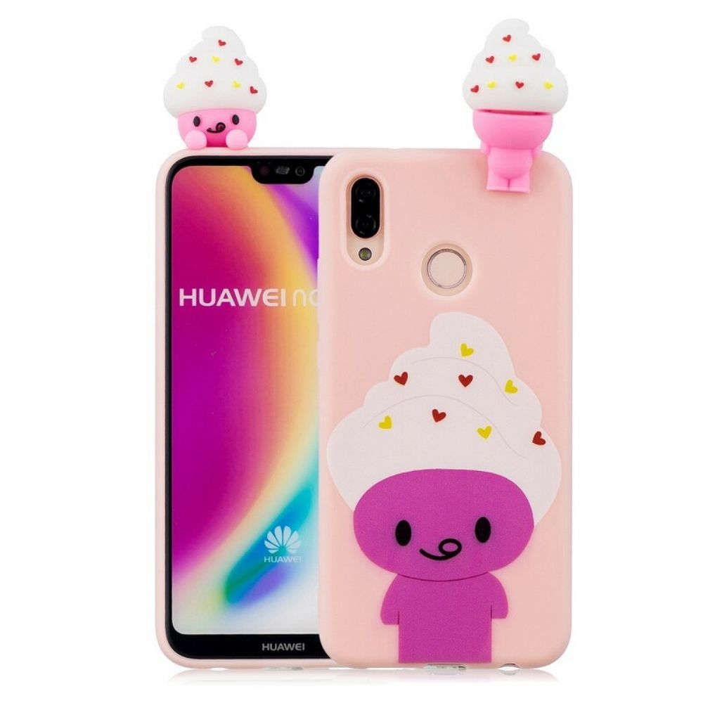 Telefoonhoesje voor Huawei P20 Lite 3d Leuk Ijs