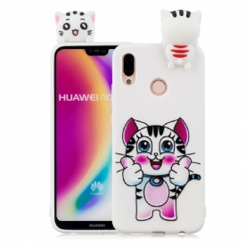 Telefoonhoesje voor Huawei P20 Lite 3d Mijn Kat