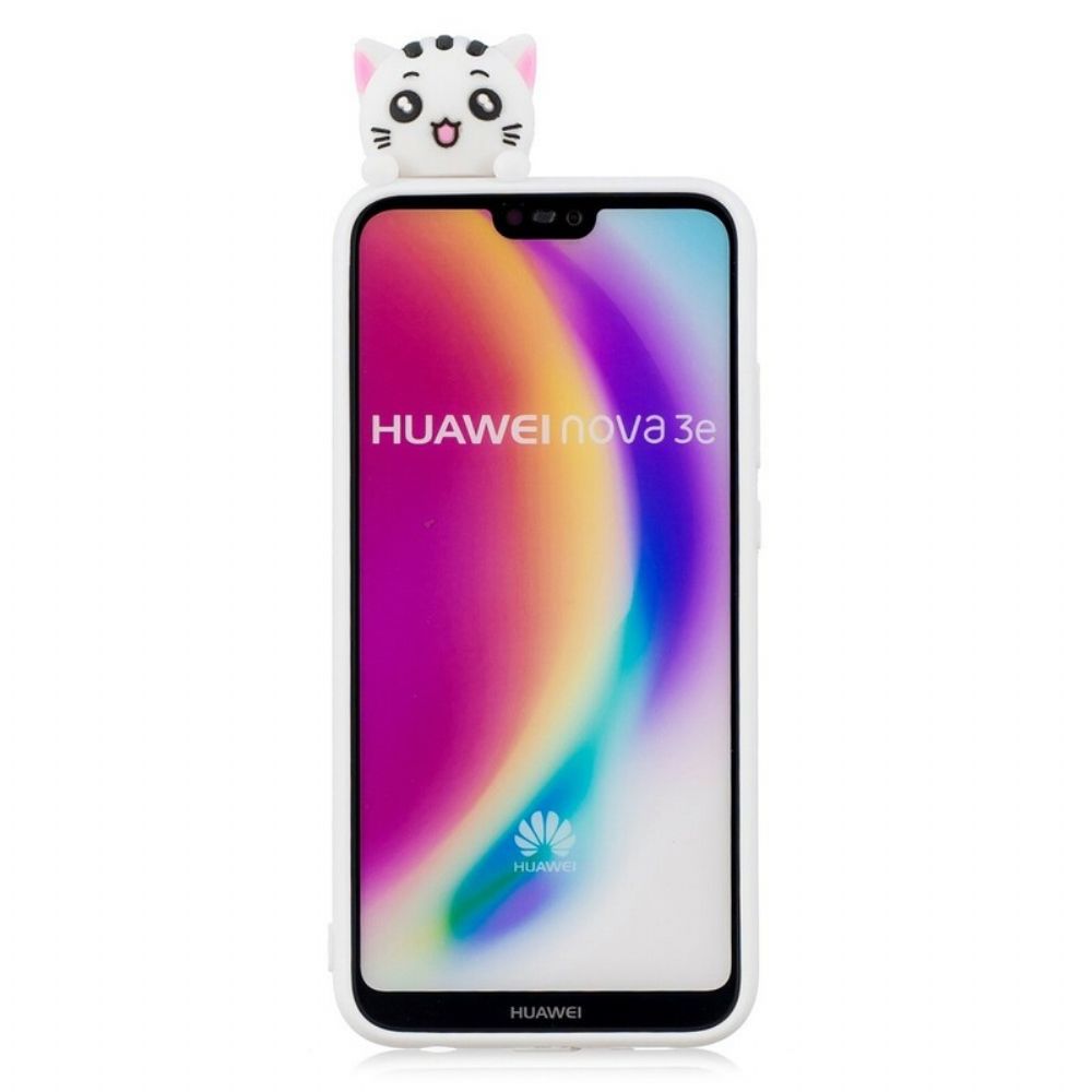 Telefoonhoesje voor Huawei P20 Lite 3d Mijn Kat