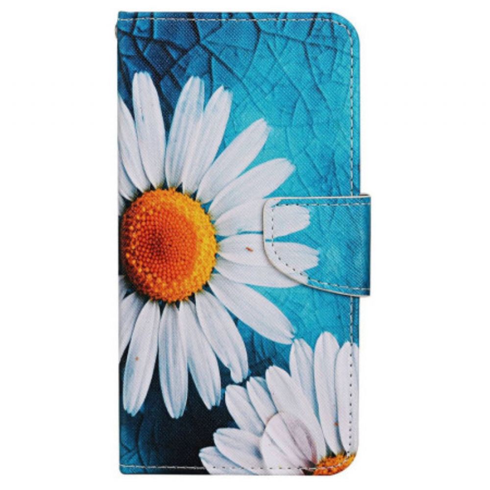 Bescherming Hoesje Samsung Galaxy S24 Ultra 5g Grote Bandchrysanten