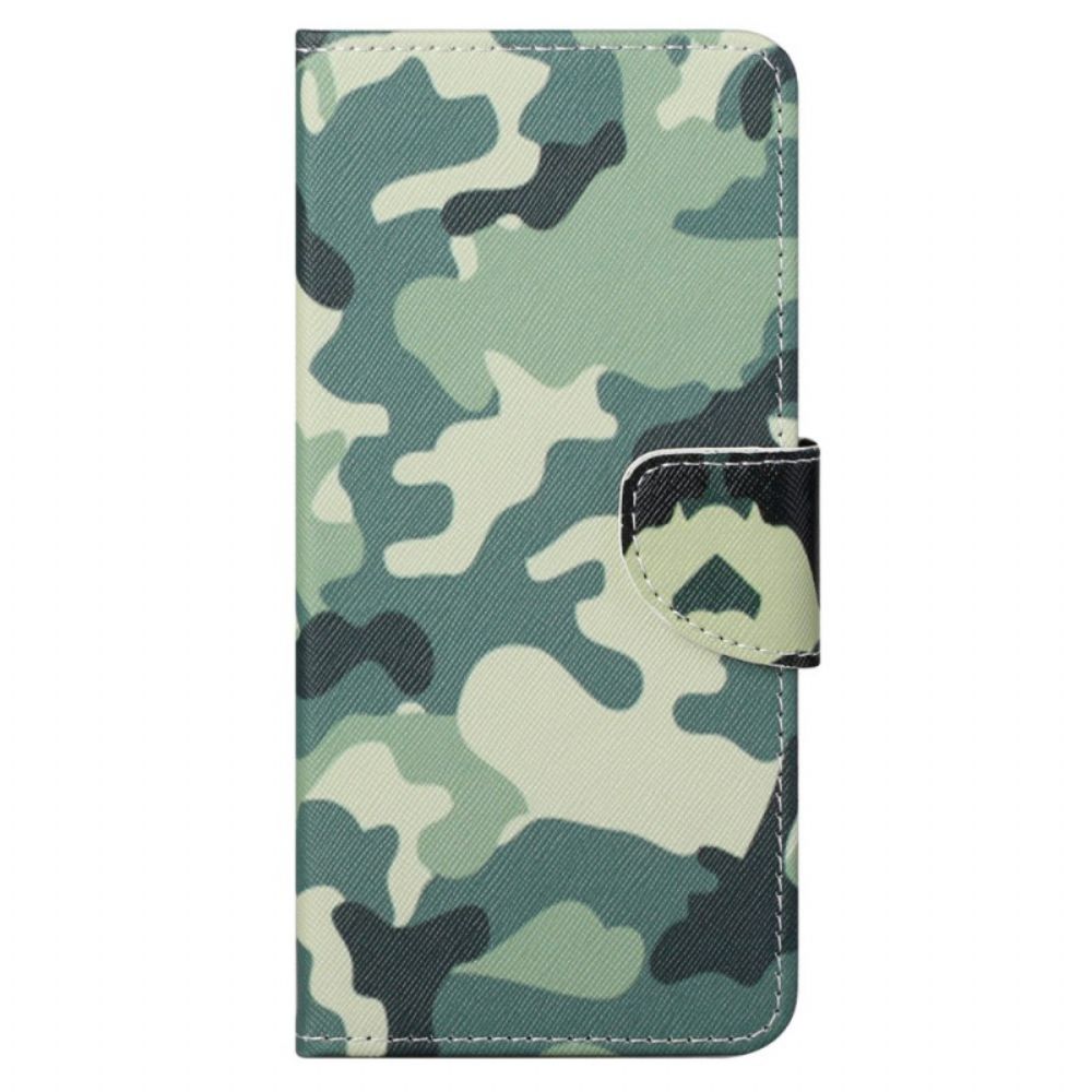 Flip Case Leren Samsung Galaxy S24 Ultra 5g Camouflagepatroon