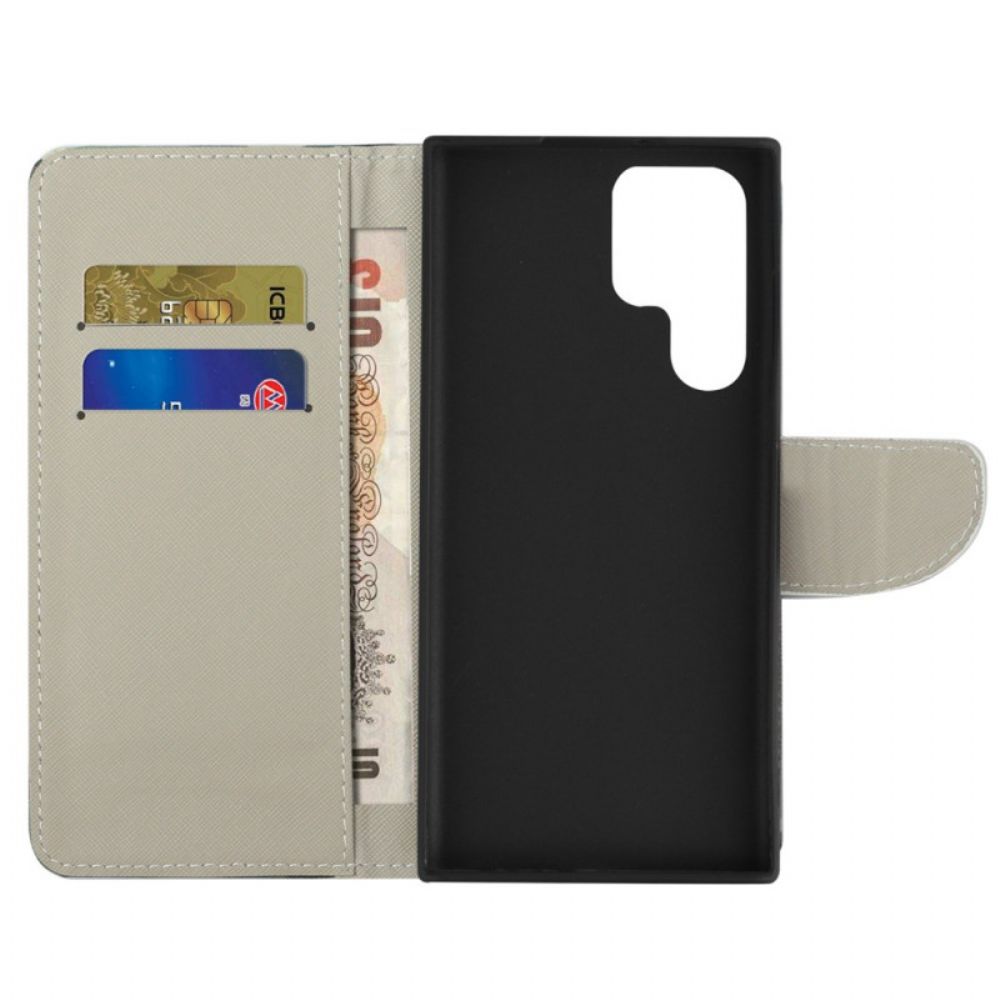 Flip Case Leren Samsung Galaxy S24 Ultra 5g Uilenstam