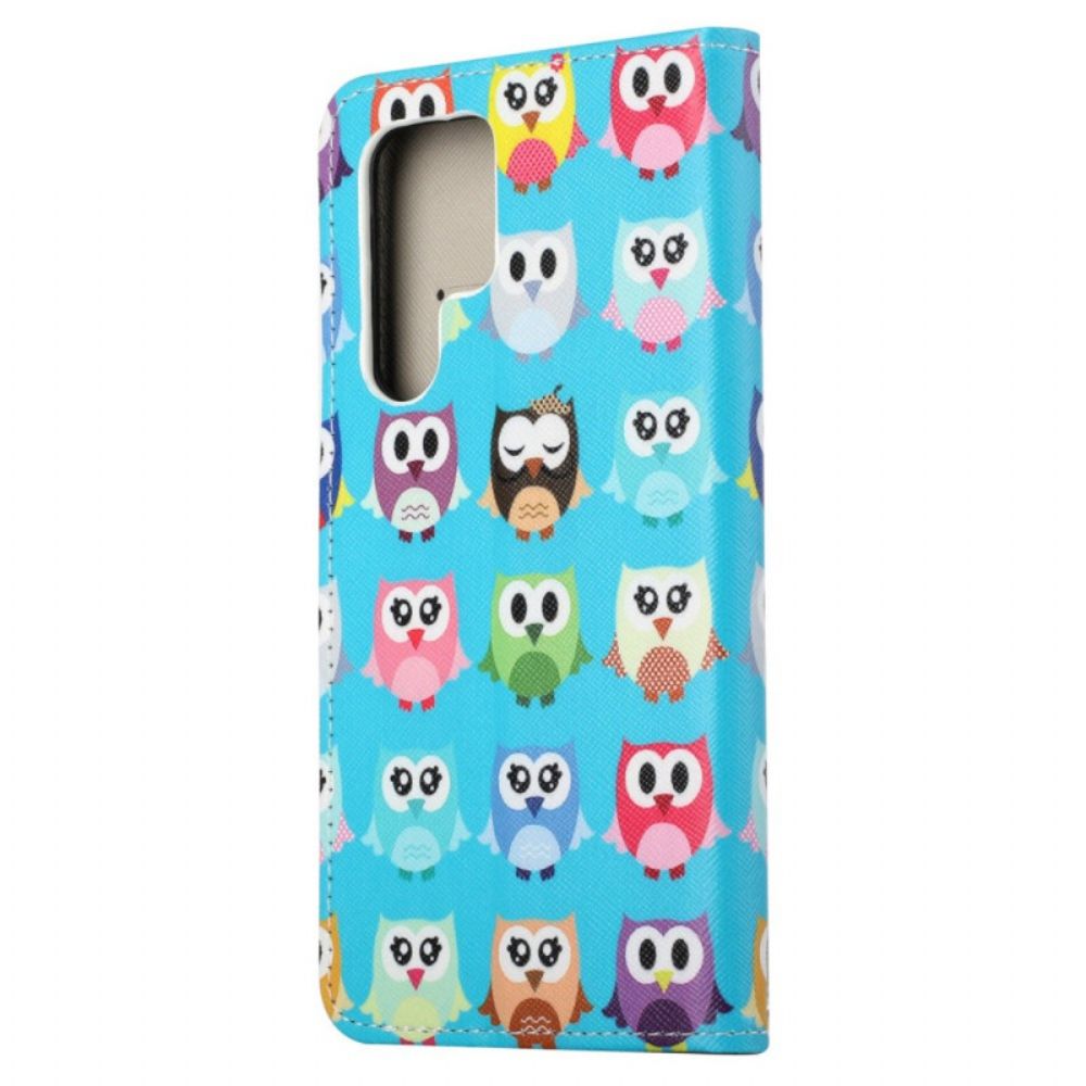 Flip Case Leren Samsung Galaxy S24 Ultra 5g Uilenstam