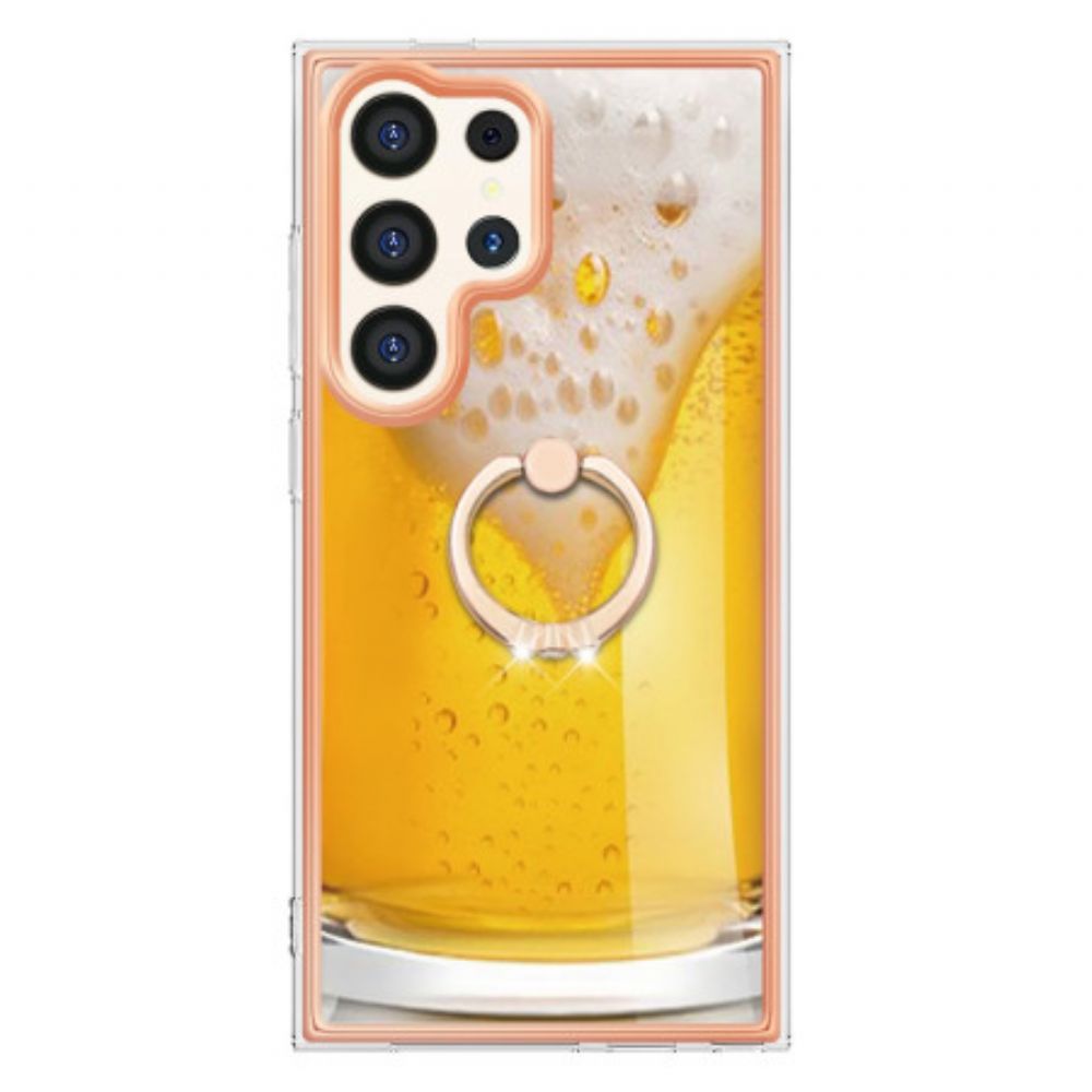 Hoesje Samsung Galaxy S24 Ultra 5g Met Biersteunring Bescherming Hoesje