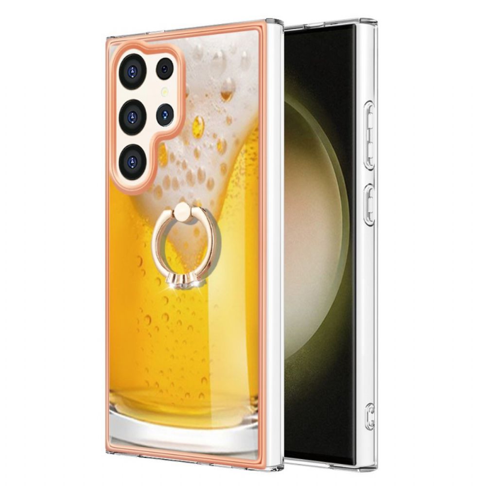 Hoesje Samsung Galaxy S24 Ultra 5g Met Biersteunring Bescherming Hoesje