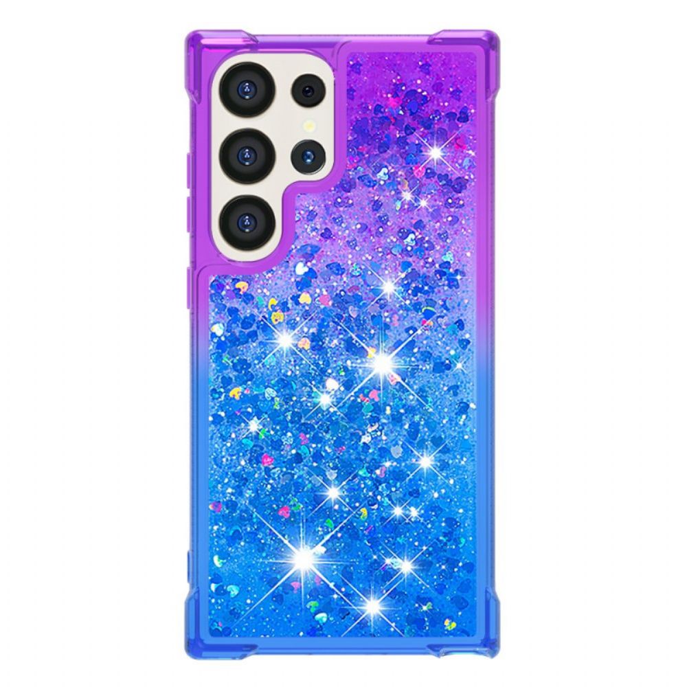 Hoesje Voor Samsung Galaxy S24 Ultra 5g Vloeibare Glitters