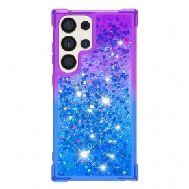 Hoesje Voor Samsung Galaxy S24 Ultra 5g Vloeibare Glitters